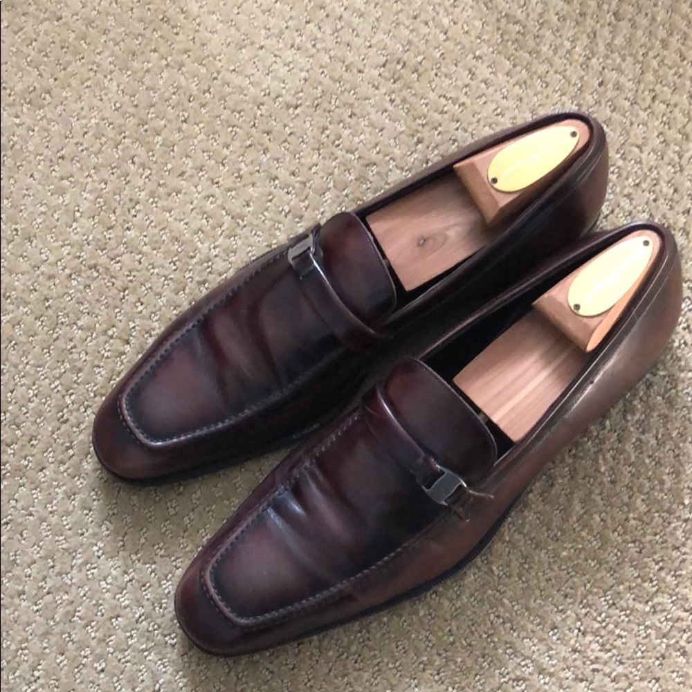 Men’s Salvatore Ferragamo brown leather loafers